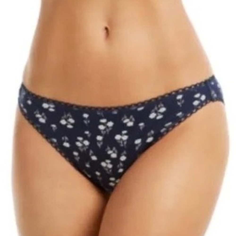 Charter Club Intimates 3X Nautical Navy Floral Lace Trim Panty